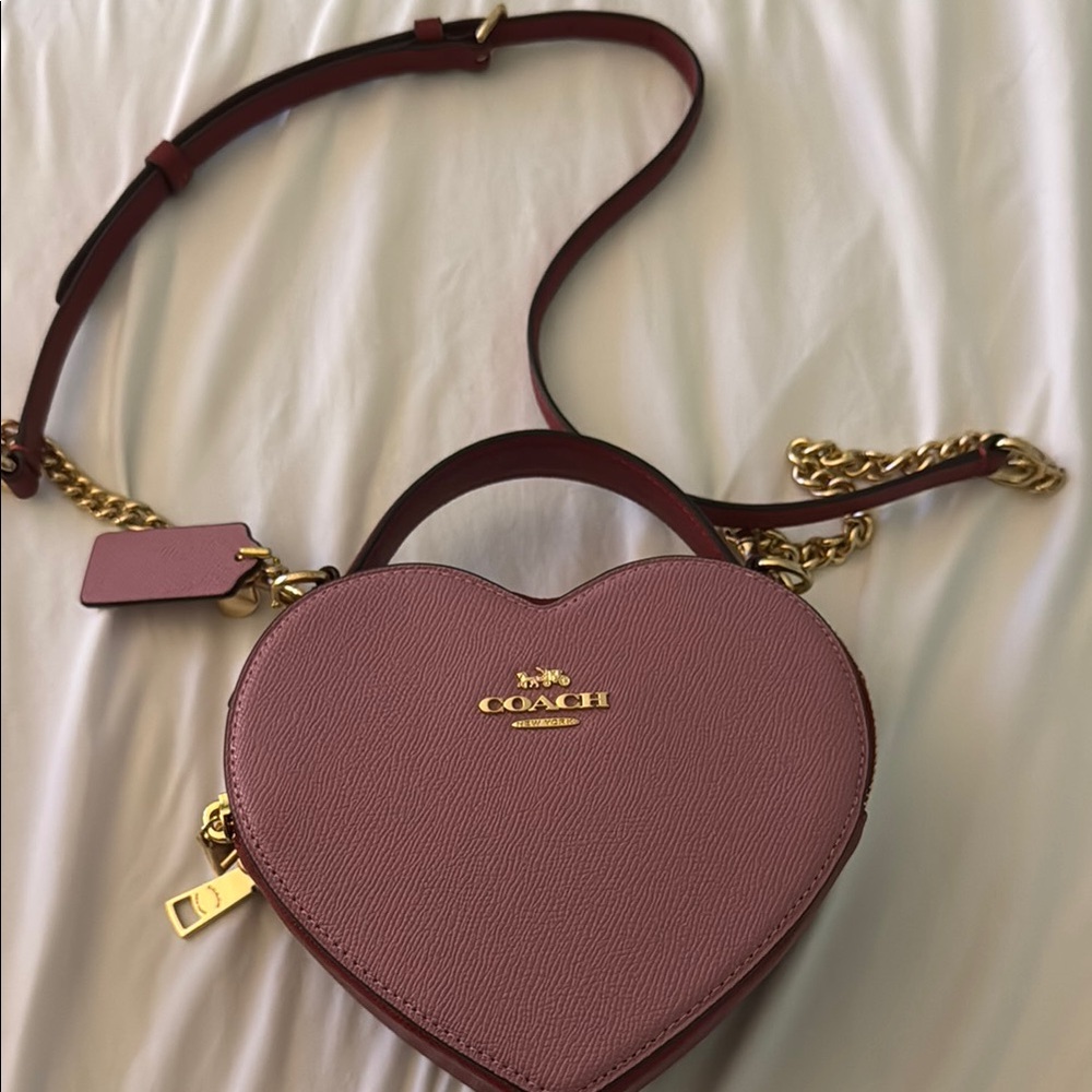 Coach Pink Heart Crossbody Bag